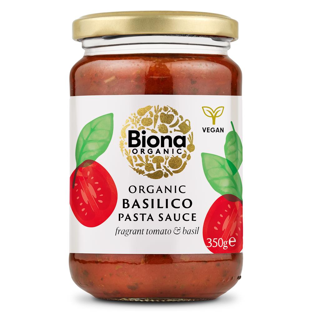 Organic Basilico - Tomato & Basil Pasta Sauce 350g - Greenlands Health Store