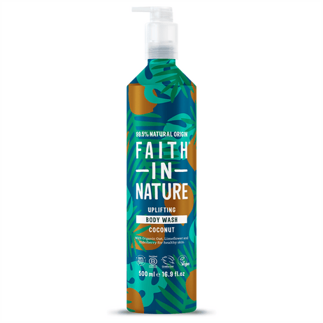 Faith in Nature Coconut Body Wash - 500ml Metal - Greenlands Health Store