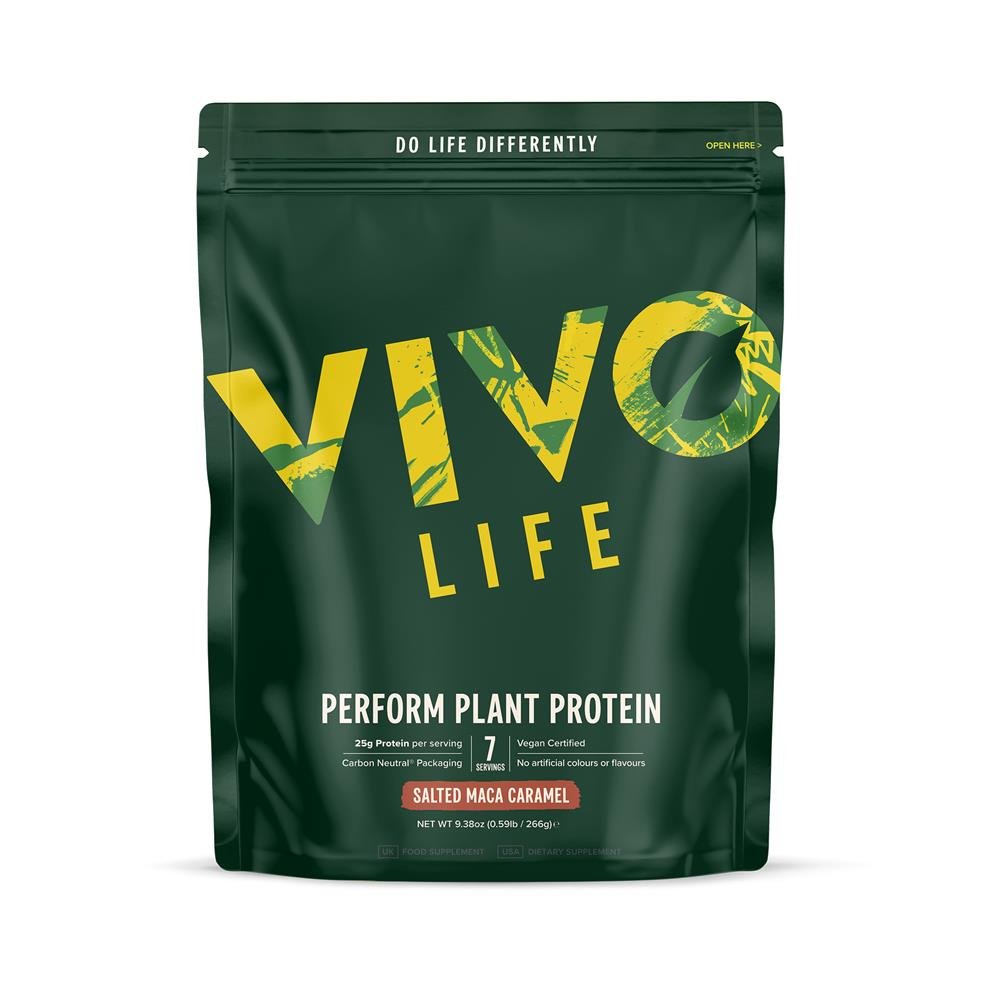 Vivo Life Perform Plant Protein Salted Maca Caramel 266g - Greenlands Health Store