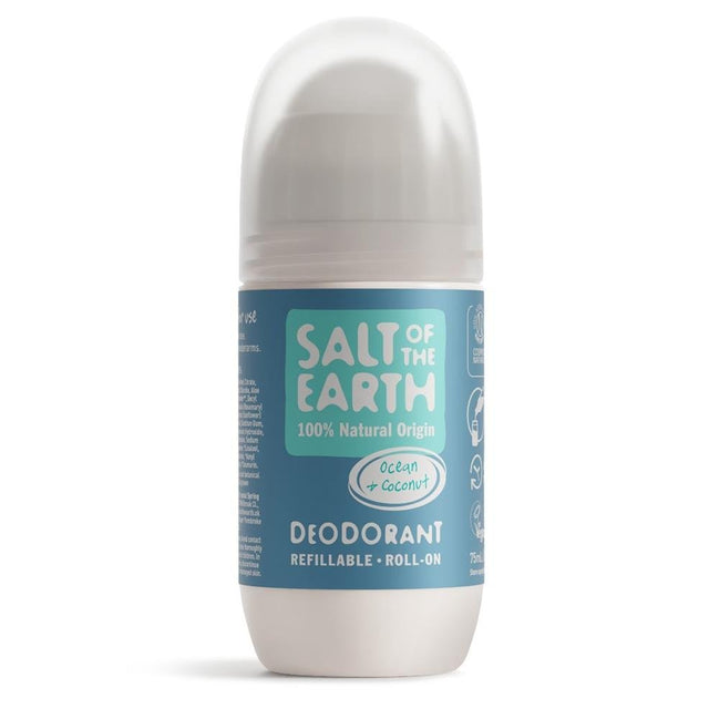 Ocean & Coconut Refillable Roll - On Deodorant 75ml - Greenlands Health Store