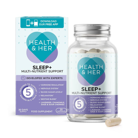 Health & Her Sleep+ Multi Nutrient Supplement 30 Capsules - Greenlands Health Store