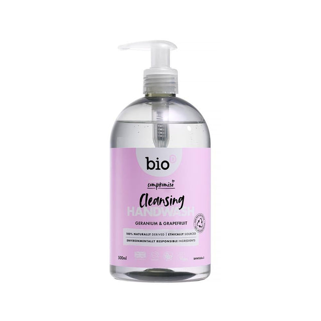 Hand Wash Geranium & Grapefruit 500ml - Greenlands Health Store
