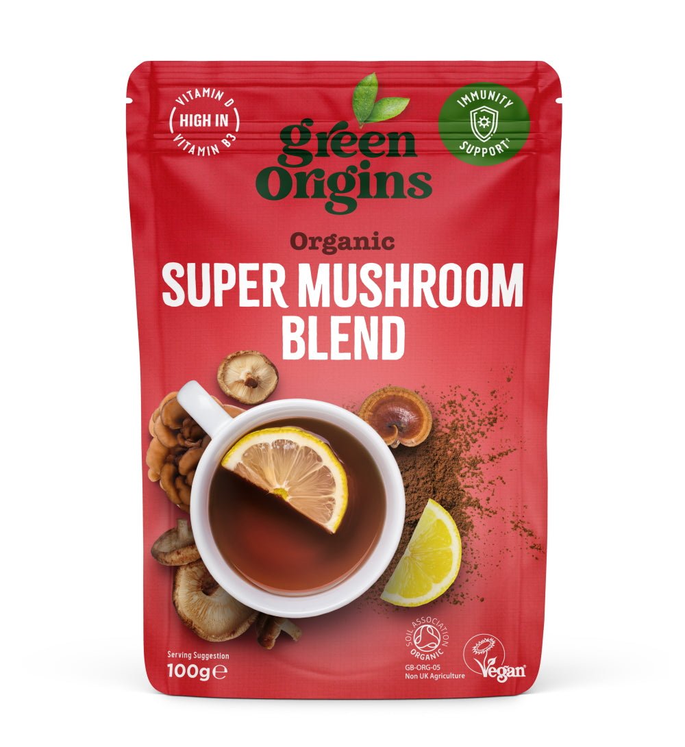 Organic Super Mushroom Blend 100g - Greenlands Health Store