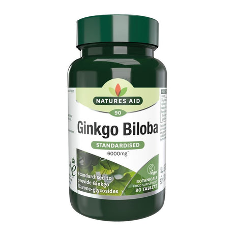 Ginkgo Biloba - 120mg (6000mg equiv) 90 Tablets - Greenlands Health Store