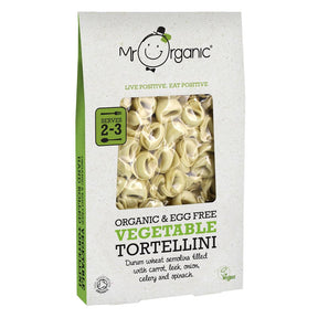 Mr Organic Egg Free Tortellini with Vegetables 250g - Greenlands Health Store
