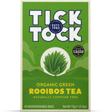 Tick Tock Organic Green Rooibos 40 tea bags - Greenlands Health Store