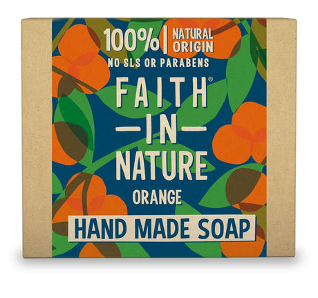 Faith in Nature Orange Pure Vegetable Soap 100g - Greenlands Health Store