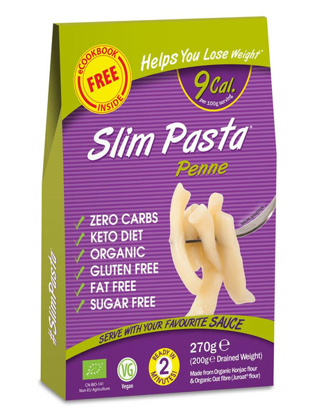 Slim Pasta Penne Organic 270g - Greenlands Health Store