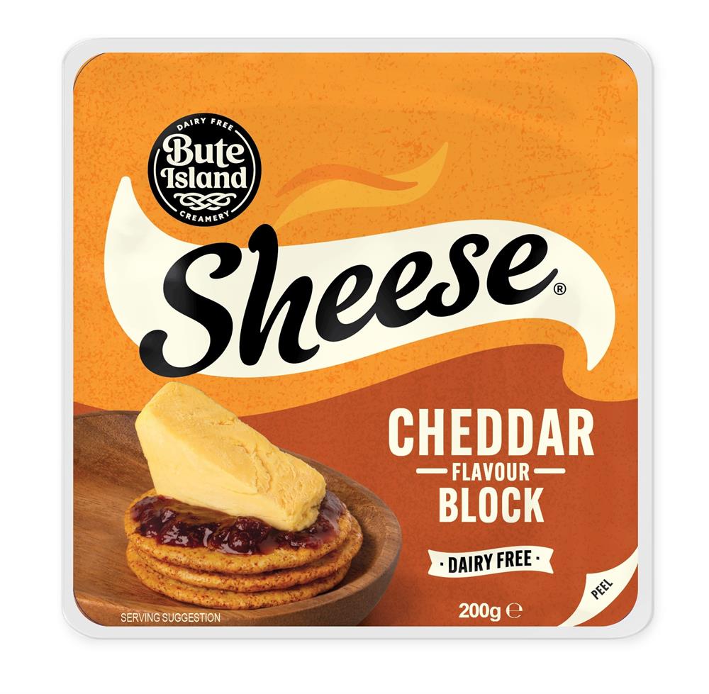 Cheddar Flavour Block 200g - Greenlands Health Store