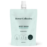 Wild Mint & Bergamot Bower Natural Body Wash Refill 400ml - Greenlands Health Store