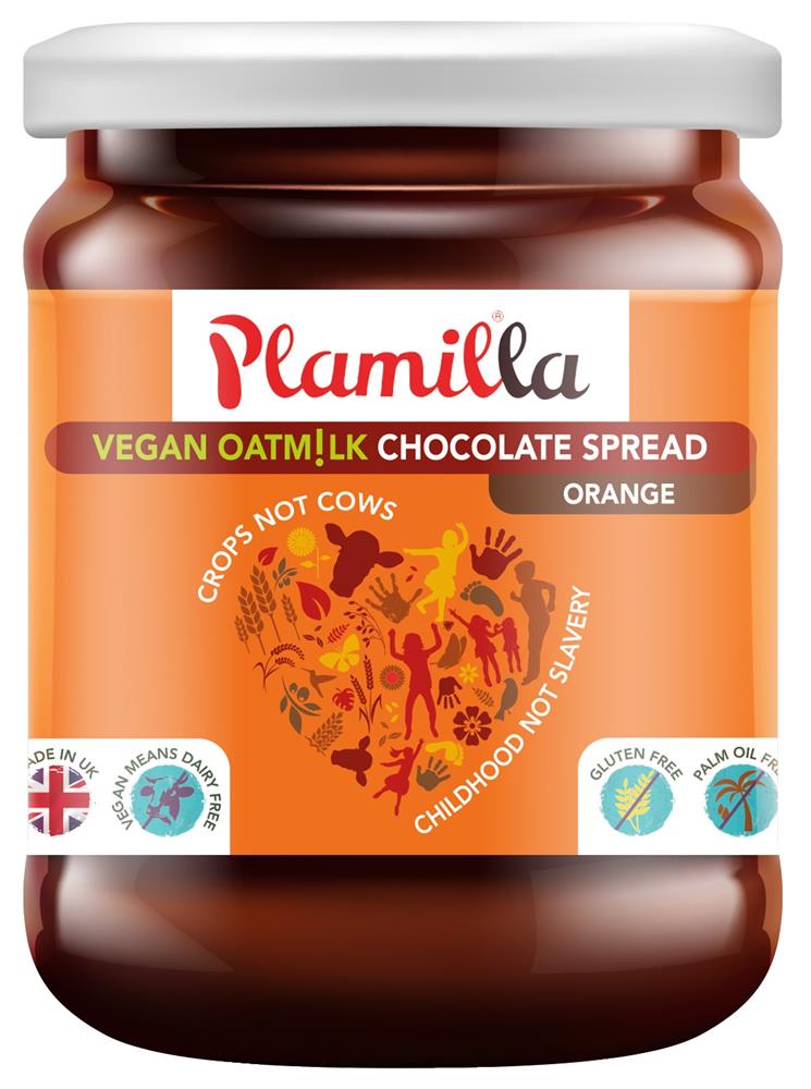 Plamilla Vegan Oat Milk Spread Orange 275g - Greenlands Health Store