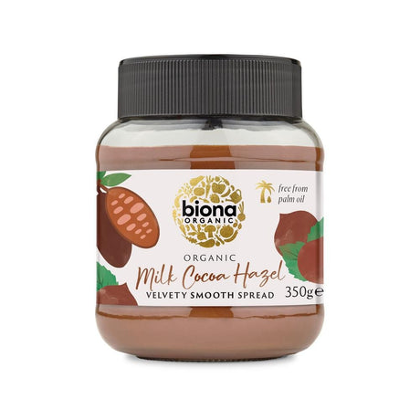Organic Milk Chocolate Hazelnut Spread 350g - Greenlands Health Store