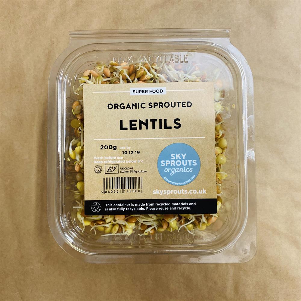 Organic Sprouted Lentils 200g - Greenlands Health Store