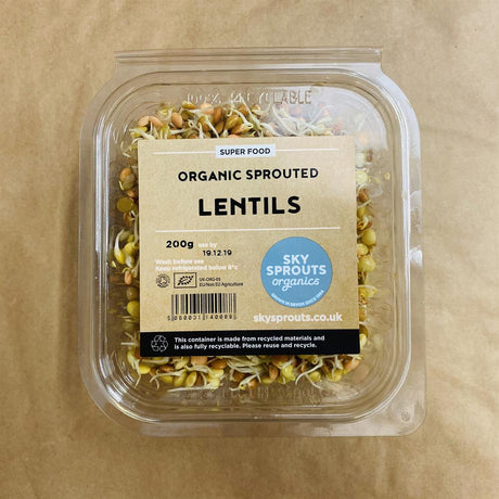 Organic Sprouted Lentils 200g - Greenlands Health Store