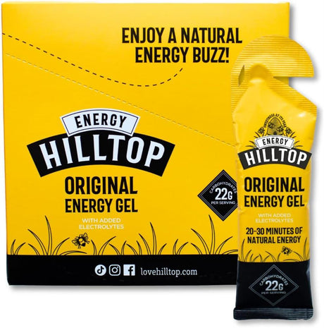 Hilltop Energy Gels Original - 12 x 30g - Greenlands Health Store