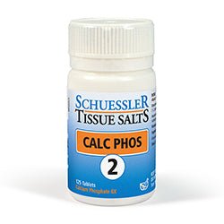 No 2 Calc Phos Tissue Salts 125 Tabs - Greenlands Health Store