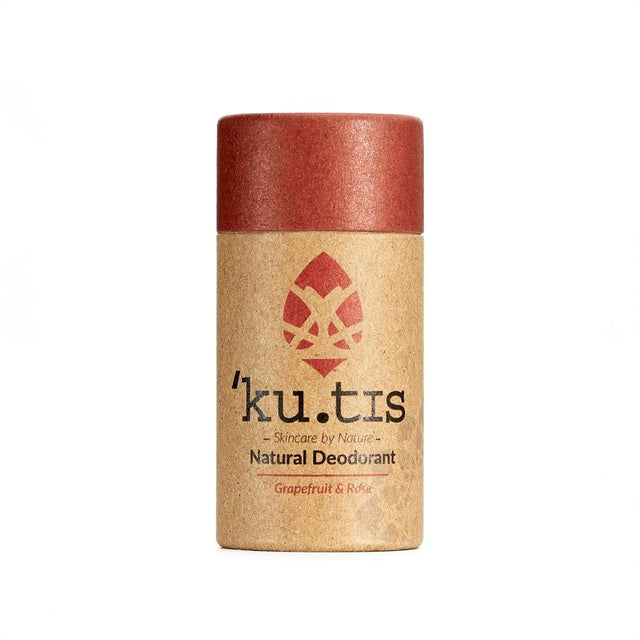 Plastic Free Natural Beeswax Grapefruit & Rose Deodorant 55g - Greenlands Health Store