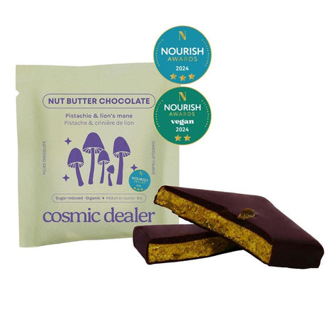 Nut Butter Chocolate Pistachio Bite Organic with Lion's Mane 20g - Greenlands Health Store