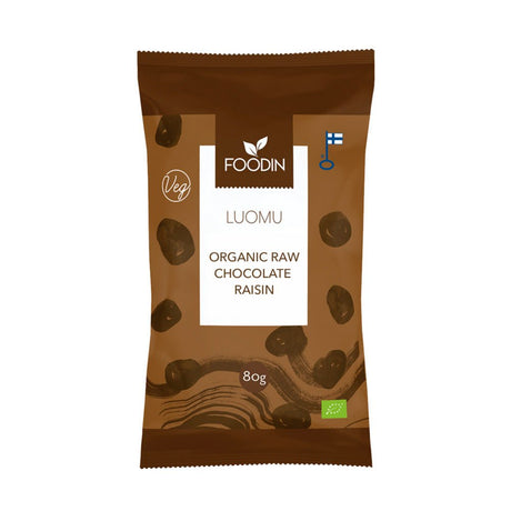 Organic Raw Chocolate Raisins 80G - Greenlands Health Store