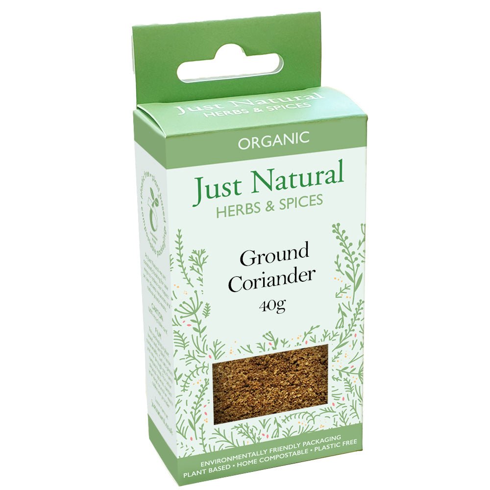 Organic Ground Coriander (Box) 40g - Greenlands Health Store