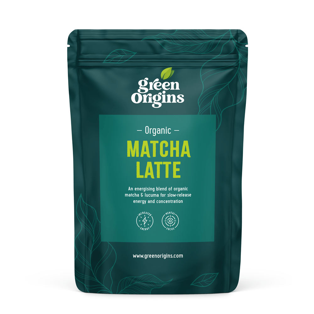 Organic Vegan Matcha Latte Blend 100g - Greenlands Health Store