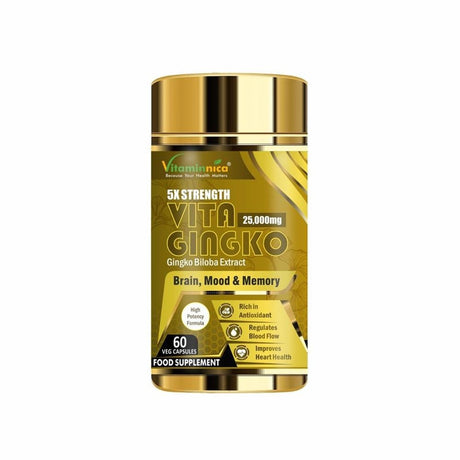 Vitaminnica Vita Gingko 500mg 60 Capsules - Greenlands Health Store