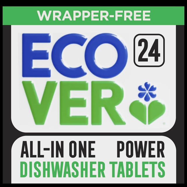 Ecover Dishwasher Tablets All in One POWER 24s - Greenlands Health Store