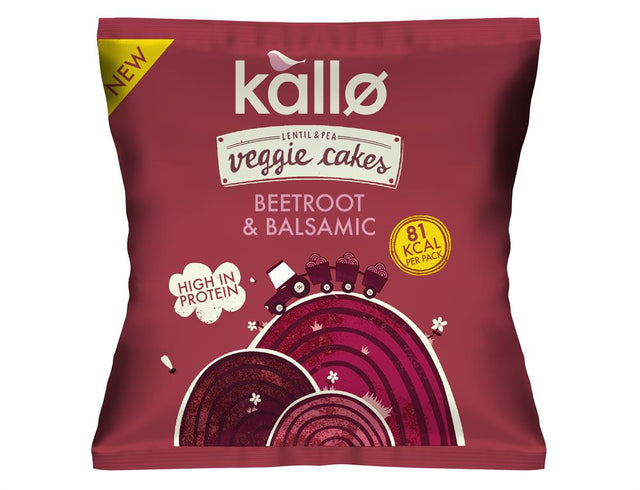 Beetroot & Balsamic Veggie Cakes Snack Packs 22g - Greenlands Health Store