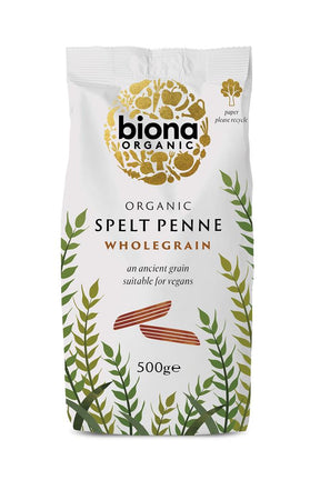 Organic Wholemeal Spelt Penne Pasta 500g - Greenlands Health Store