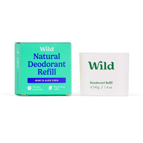 Wild Men's Mint & Aloe Vera Deo Refill 40g - Greenlands Health Store