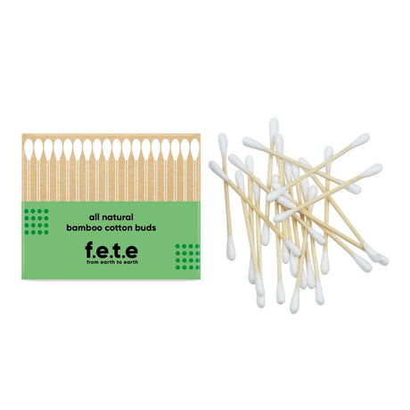 Bamboo Cotton Buds 100 pack - Greenlands Health Store