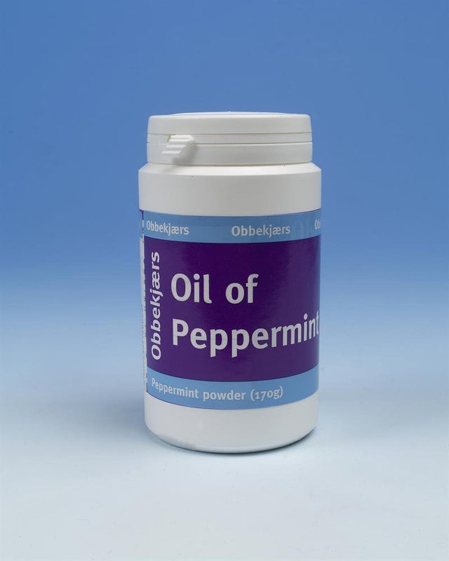 Obbekjaers Oil Of Peppermint in powder 170g - Greenlands Health Store