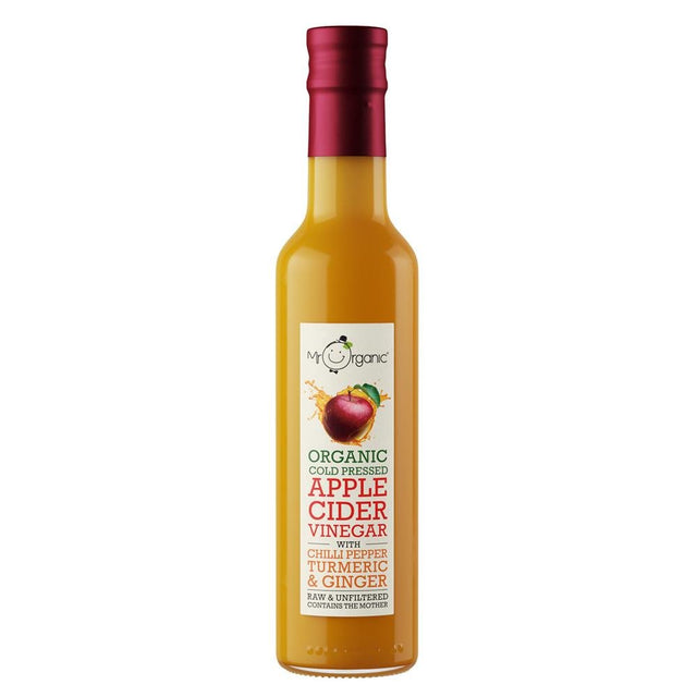 Mr Organic ACV with Turmeric Chilli & Ginger 250ml - Greenlands Health Store