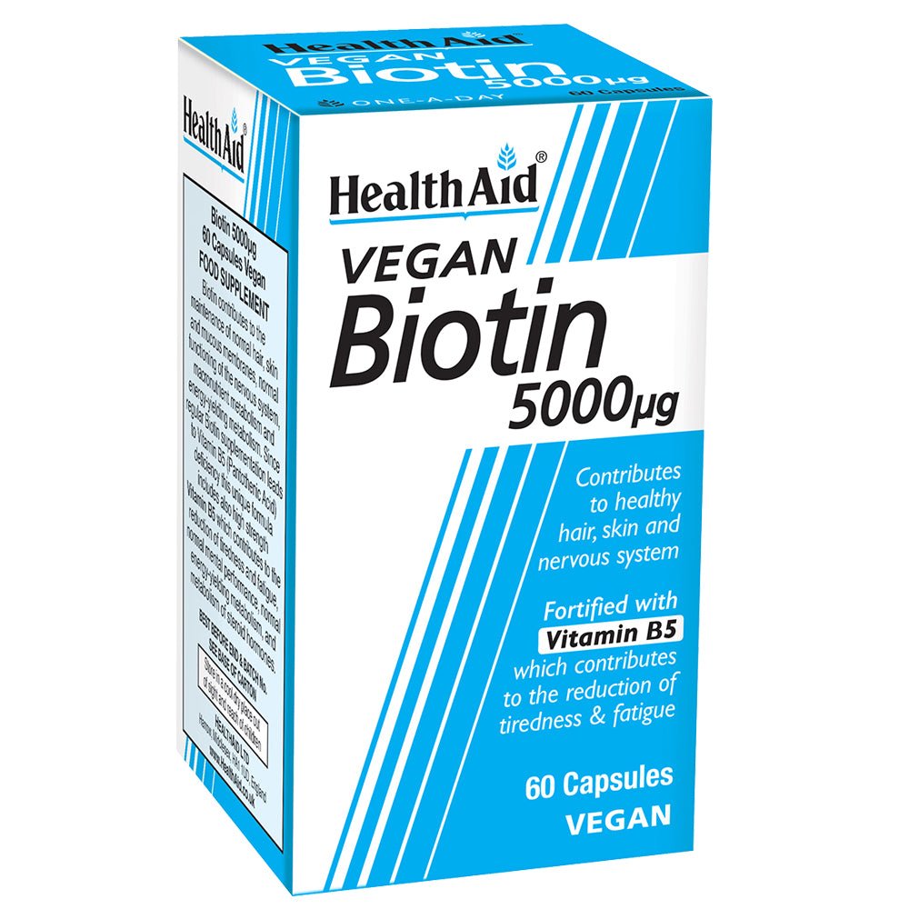 Biotin 5000mg Capsules 60's - Greenlands Health Store