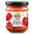 Biona Grilled Red Peppers in Oil Organic 190g - Greenlands Health Store
