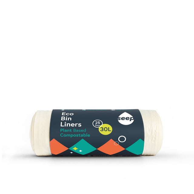 Seep Compostable Bin Liners - 30L (25 bags) - Greenlands Health Store