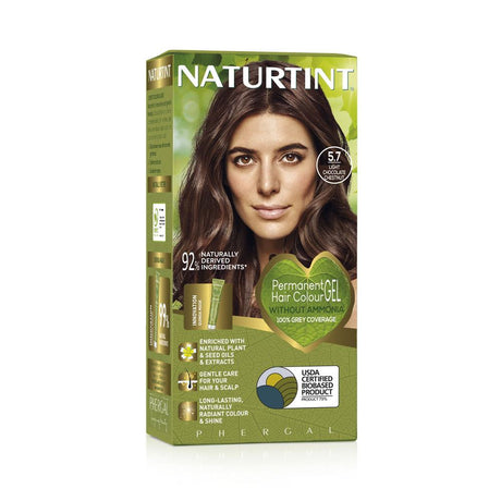 Permanent Hair Colourant 5.7 Light Chocolate Chestnut 170ml - Greenlands Health Store