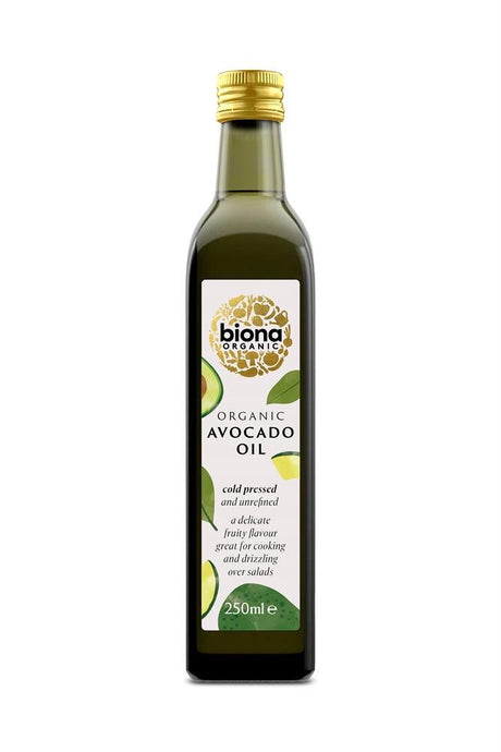 Biona Organic Cold Pressed Avocado Oil 250ml - Greenlands Health Store