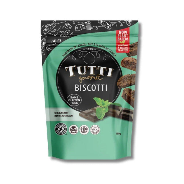 Tutti Handmade Gluten Free Vegan Mint Biscotti 180g - Greenlands Health Store