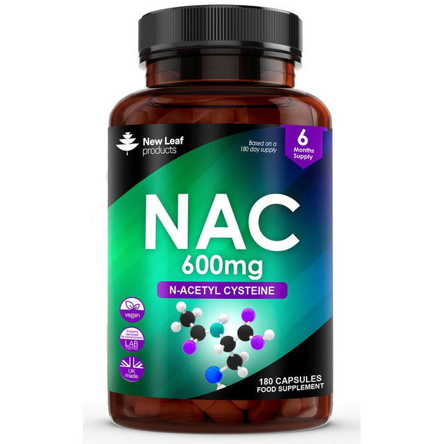 N - Acetyl - Cysteine 600mg Amino Acid Vegan 180 Capsules - Greenlands Health Store