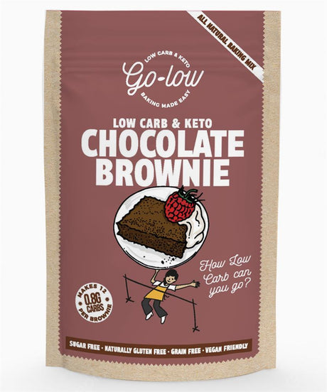 Go - low Keto & Low Carb Chocolate Brownie Baking Mix 218g - Greenlands Health Store