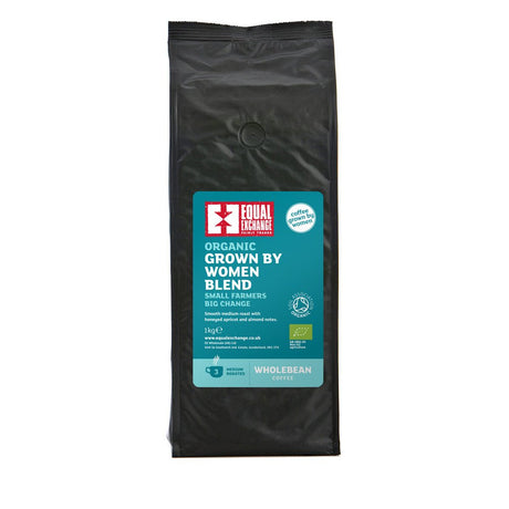 Organic Grown by Women Coffee Beans 1kg - Greenlands Health Store