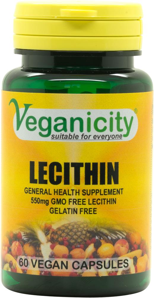 Lecithin 550mg 60 Vcaps naturally rich in Choline and Inositol! - Greenlands Health Store