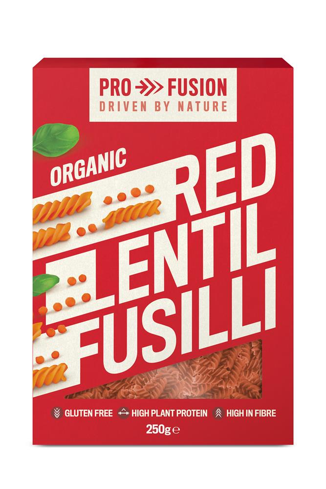 Organic Red Lentil Fusilli - Gluten & Grain Free - 250g - Greenlands Health Store