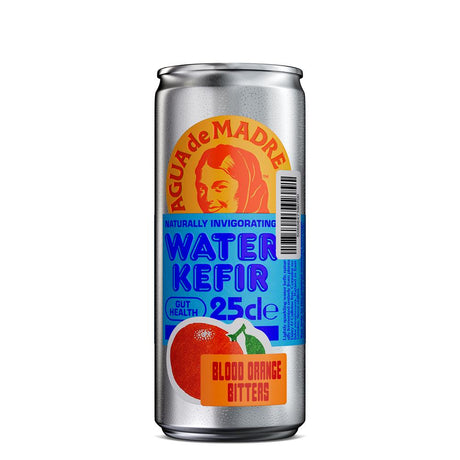 Agua de Madre Blood Orange Water Kefir 250ml Can - Greenlands Health Store
