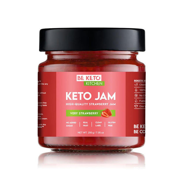 BeKeto Keto Jam Very Strawberry 200g - Greenlands Health Store