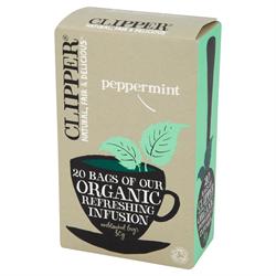 Clipper Organic Peppermint Infusion 20 bags - Greenlands Health Store