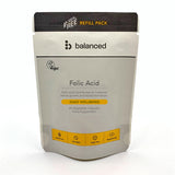 Folic Acid 60 Veggie Caps - Refill Pouch - Greenlands Health Store