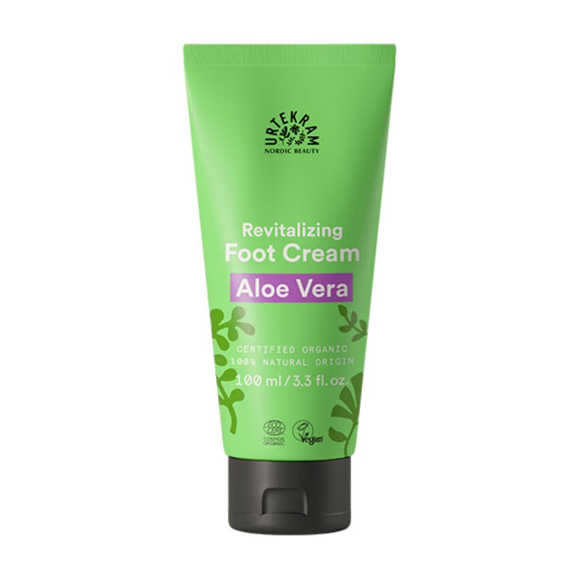 Vegan Organic Aloe Vera Foot Cream 100ml - Greenlands Health Store