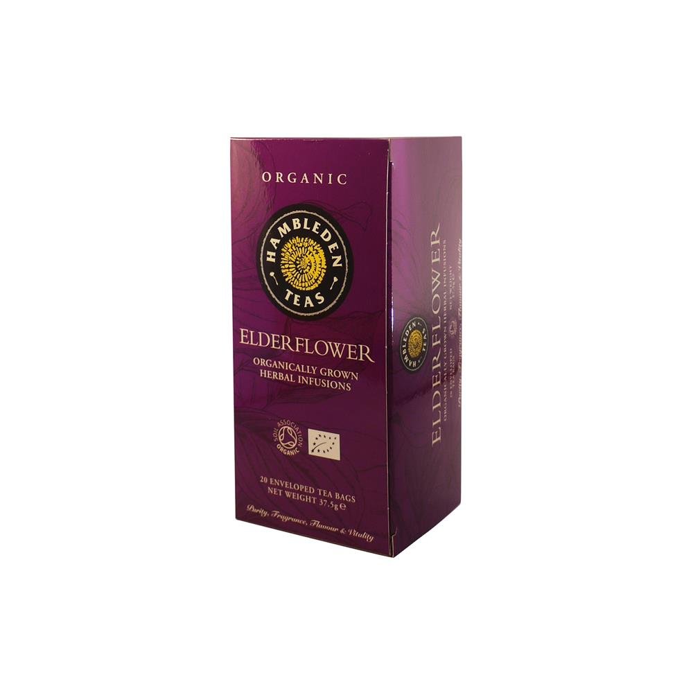 Hambleden Herbs Organic Elderflower teabags - Greenlands Health Store